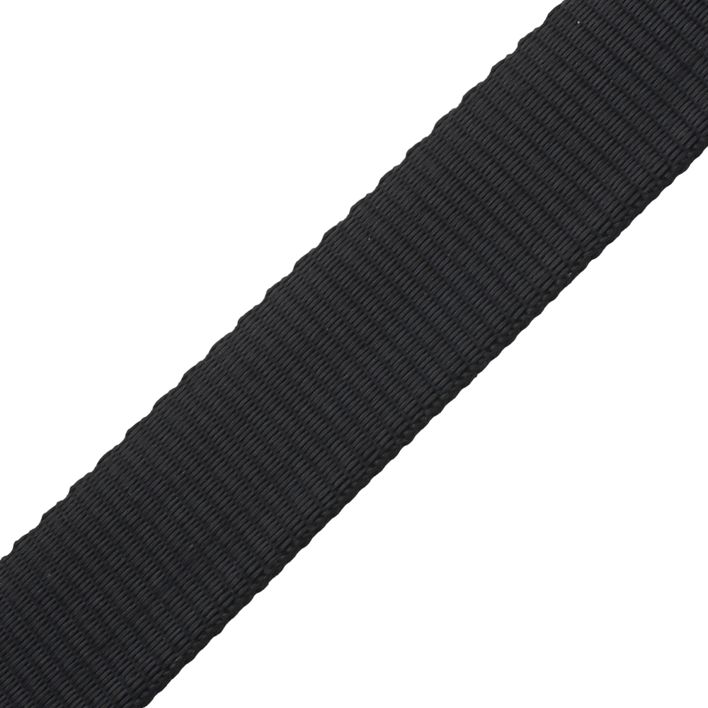 Black shop polyester webbing