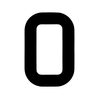 9 Inch | 235mm Polyester Insignia Black Sail Number - No 0