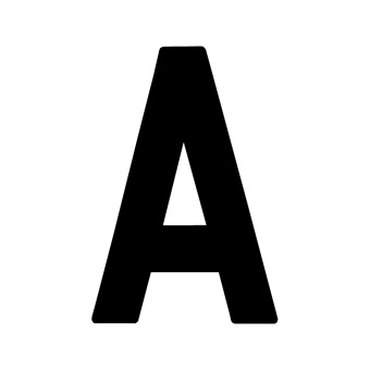9 Inch | 235mm Polyester Insignia Black Sail Letter - A