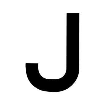 9 Inch | 235mm Polyester Insignia Black Sail Letter - J