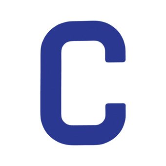 9 Inch | 235mm Polyester Insignia Blue Sail Letter - C