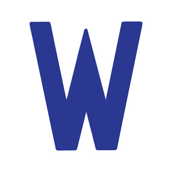 9 Inch | 235mm Polyester Insignia Blue Sail Letter - W