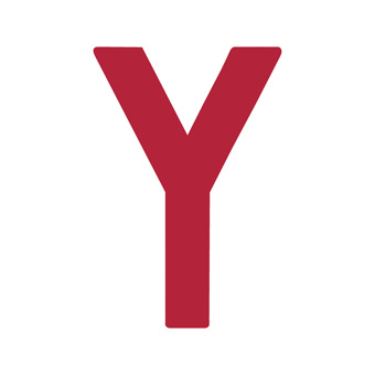 9 Inch | 235mm Polyester Insignia Red Sail Letter - Y