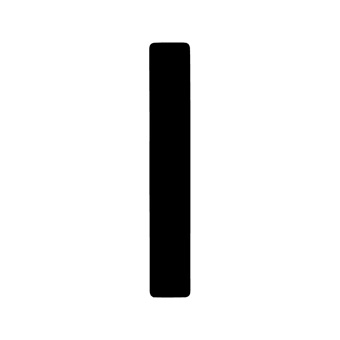 12 Inch | 308mm Polyester Insignia Black Sail Number - No 1