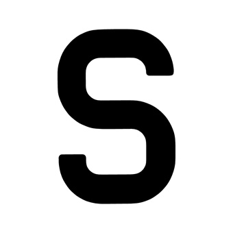 12 Inch | 308mm Polyester Insignia Black Sail Letter - S