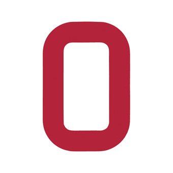 12 Inch | 308mm Polyester Insignia Red Sail Number - No 0