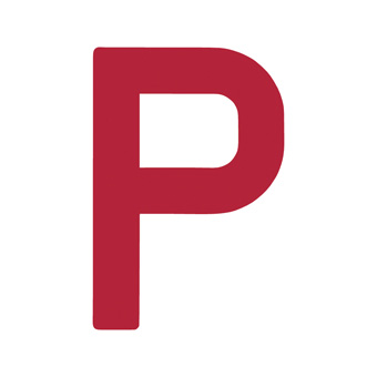 12 Inch | 308mm Polyester Insignia Red Sail Letter - P