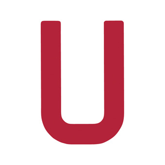 12 Inch | 308mm Polyester Insignia Red Sail Letter - U