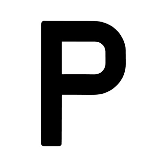 15 Inch | 380mm Polyester Insignia Black Sail Letter - P