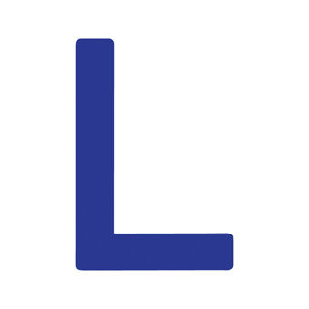 15 Inch | 380mm Polyester Insignia Blue Sail Letter - L