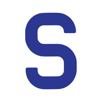 15 Inch | 380mm Polyester Insignia Blue Sail Letter - S