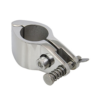 Cast Stainless Steel 25mm Hinged Tube Clamp with Drop Nose Pin