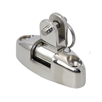 Cast Stainless Steel 90 Degree Deck Hinge with Drop Nose Pin