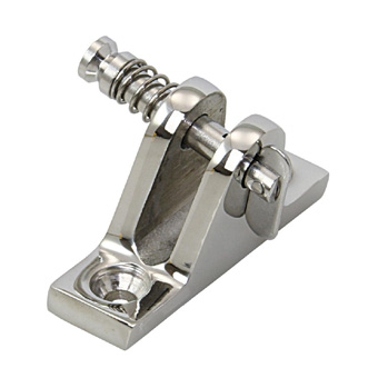 Cast Stainless Steel 80 Degree Deck Hinge with Drop Nose Pin