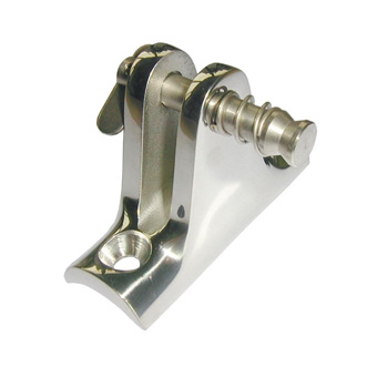 Cast Stainless Steel 90 Degree Deck Hinge for 22-25mm Tube Mounting with Drop Nose Pin