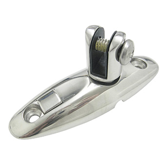 Cast Stainless Steel Low Profile Deck Hinge with Removeable Fork