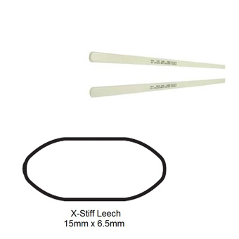 Bluestreak X-Stiff Dinghy Leech Batten 750mm x 15mm