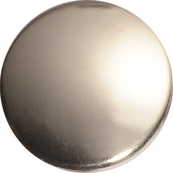 CAF-316 S/S 6.2mm Shaft Polished Cap 100 Pack