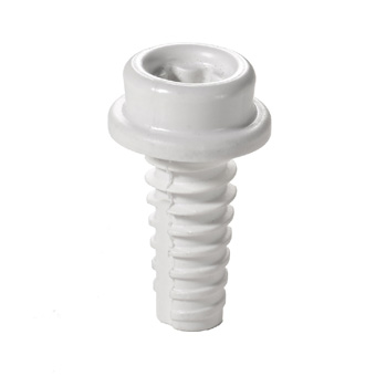 CAF-COMPO Screw-Stud M6 White 10mm 10 Pack