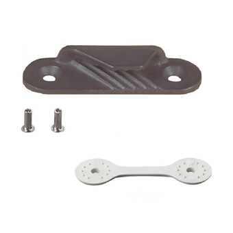 Clamcleat Anodised Aluminium Racing Fine Line Port Cleat with Backplate