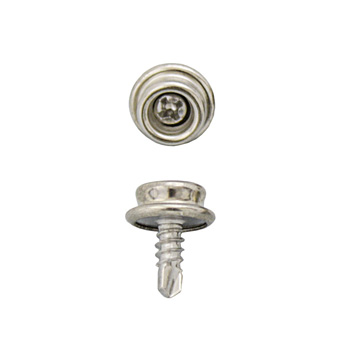 Durable DOT Nickel Plated 10mm Self Drill Screw Stud 20 Pack
