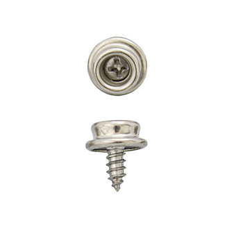 Durable DOT Nickel Plated 10mm Self Tap Screw Stud 20 Pack