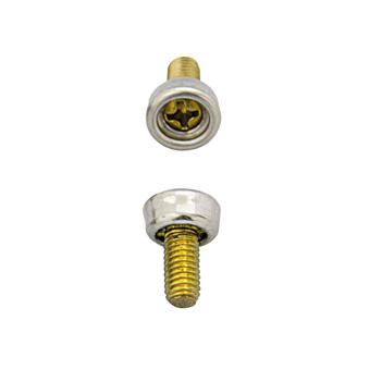 Durable DOT Nickel Plated 16mm Machine Screw Stud 20 Pack