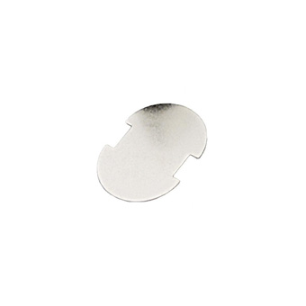 DOT Common Sense Nickel Plated Cloth-to-Cloth Turnbutton Backing Plate 20 Pack