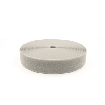 Hook & Loop - 38mm Sew-On Silver Grey Loop