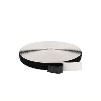 Hook & Loop - 25mm Self-Adhesive Black Loop