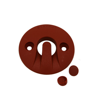 Stayput Horizontal Dome Hook Terracotta