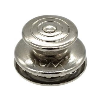Loxx Nickel Plated Retro Style Large Head Button