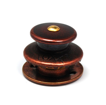 Loxx Antique Copper Large Head Button Extended Thread
