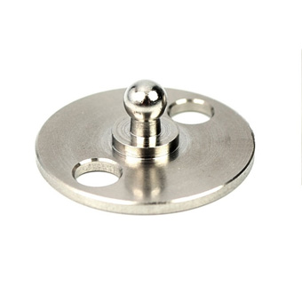 Loxx Stainless Steel Double Holed Round Plate Stud
