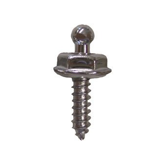 Loxx Stainless Steel 12mm Screw with Black Chrome Stud