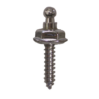 Loxx Stainless Steel 16mm Screw with Nickel Plated High Head Stud